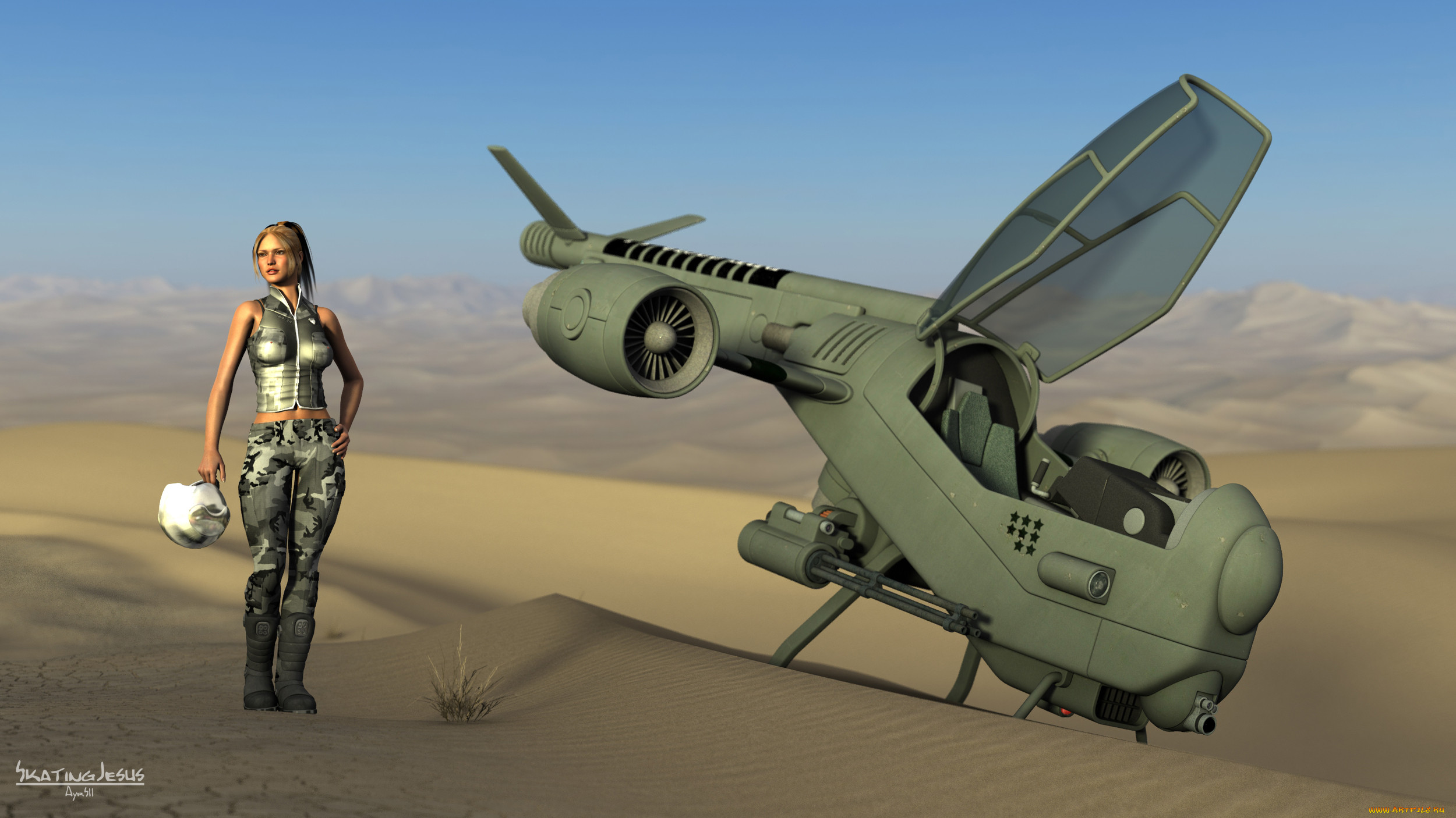 Самолет В Пустыне